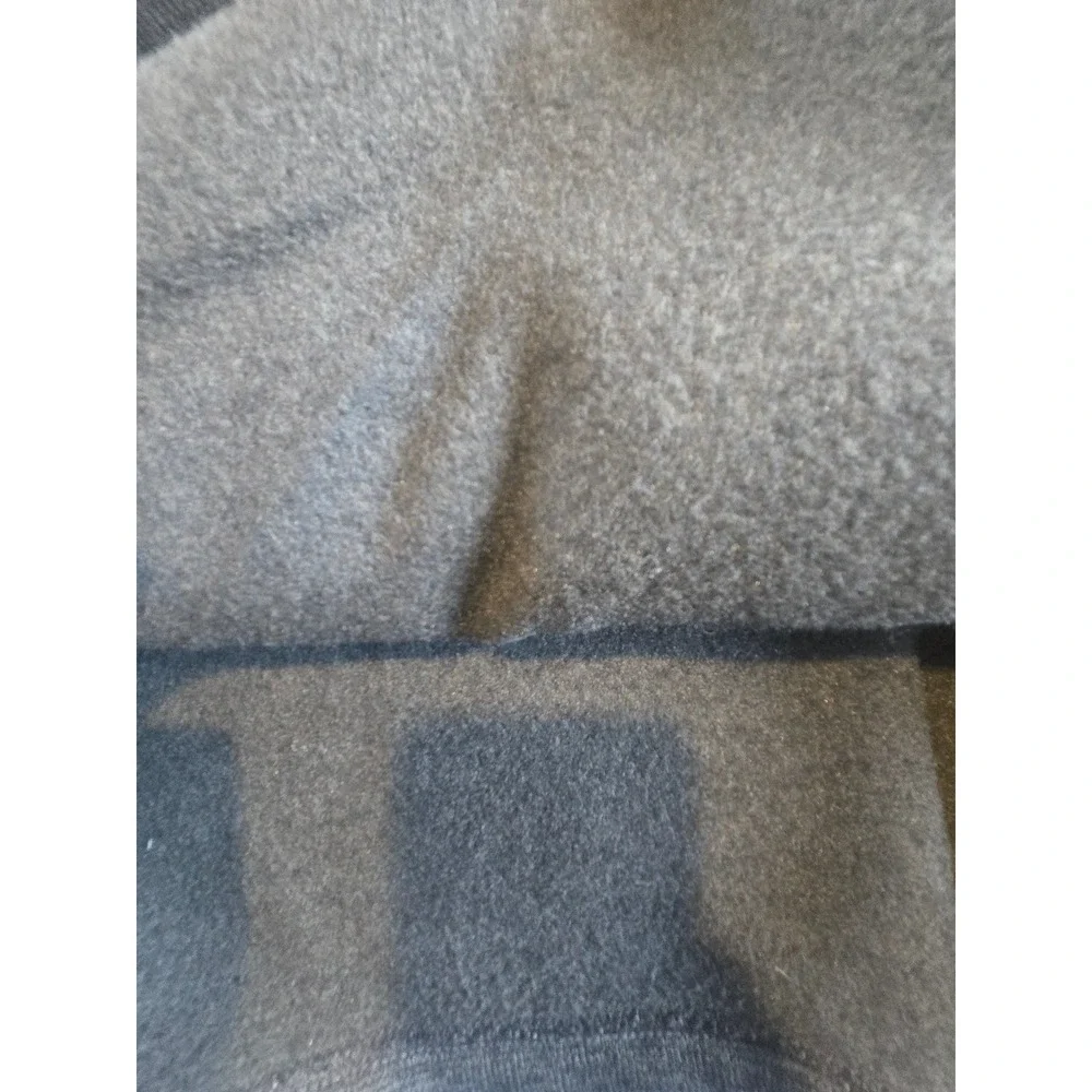 Beverly Hills Polo Club Mens Large Gray Heathered Quarter Zip Fleece Pullover